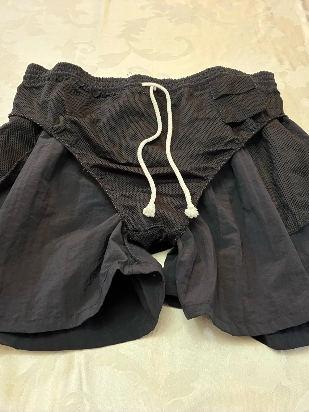 Guy Harvey Black Men’s Swim Shorts Elastic-Waist, 2X